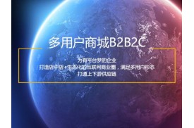 为什么会选择B2B2C多用户商城系统？